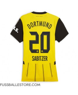 Günstige Borussia Dortmund Marcel Sabitzer #20 Heimtrikot Damen 2024-25 Kurzarm